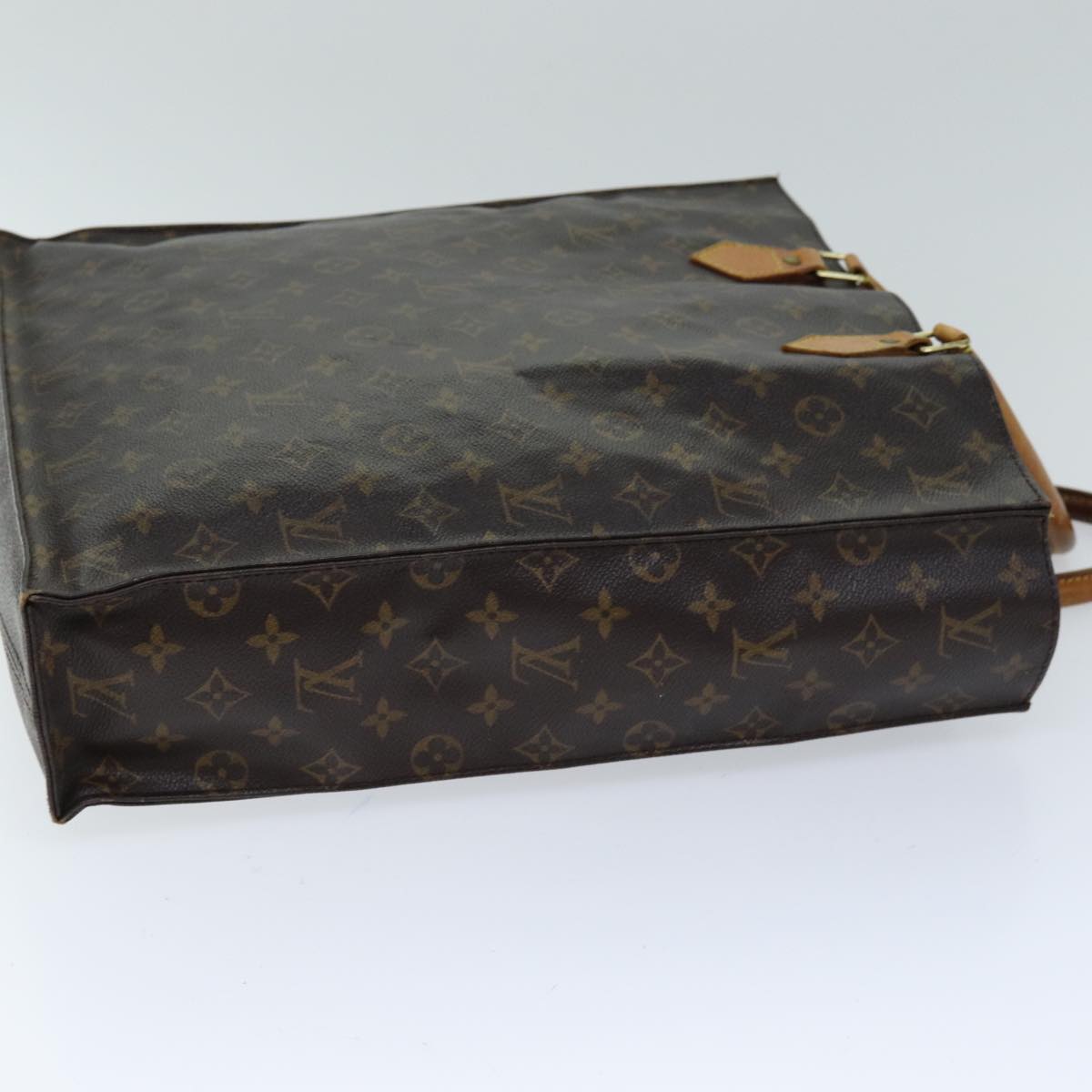 LOUIS VUITTON Monogram Sac Plat Hand Bag M51140 LV th4922