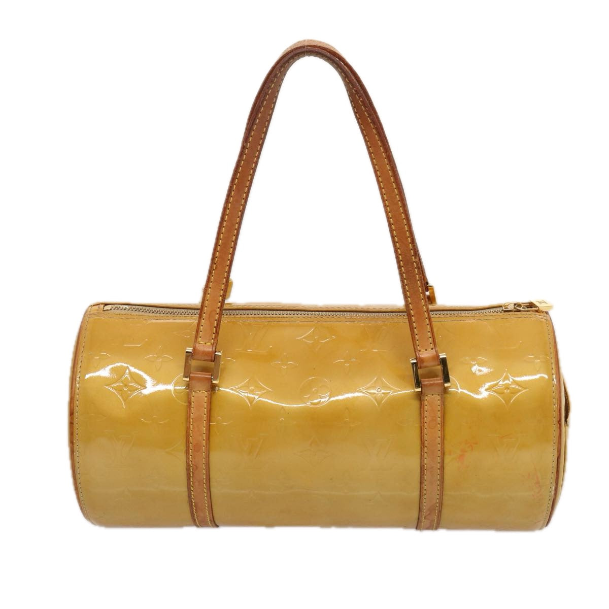 LOUIS VUITTON Monogram Vernis Bedford Hand Bag Beige M91006 LV th4940