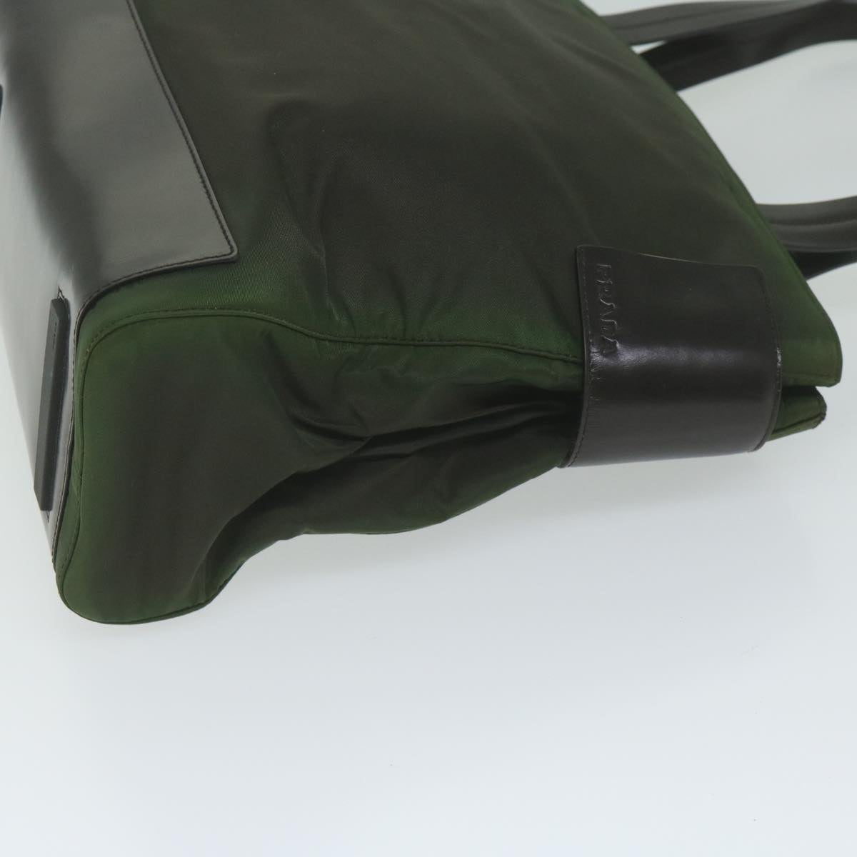 PRADA Tote Bag Nylon Green ti1418