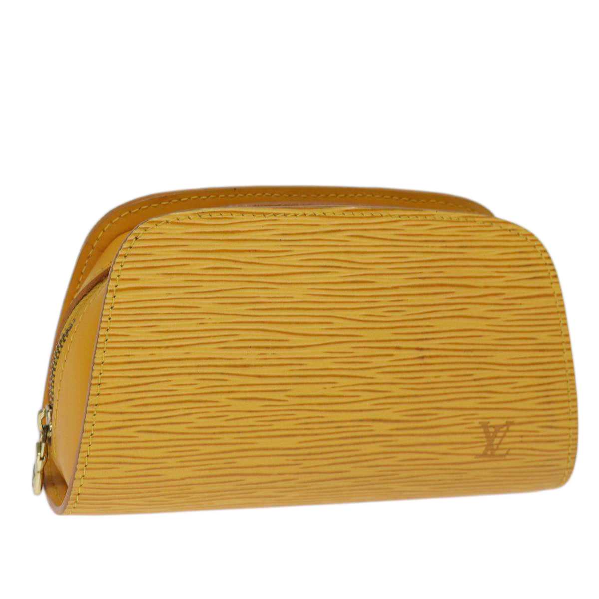 LOUIS VUITTON Epi Dauphine PM Pouch Yellow M48449 LV ti1746