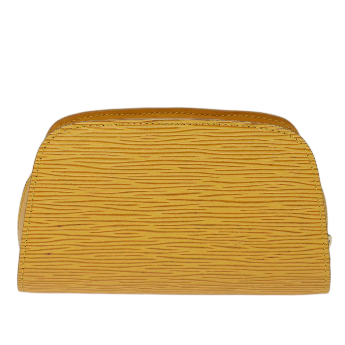 LOUIS VUITTON Epi Dauphine PM Pouch Yellow M48449 LV ti1746