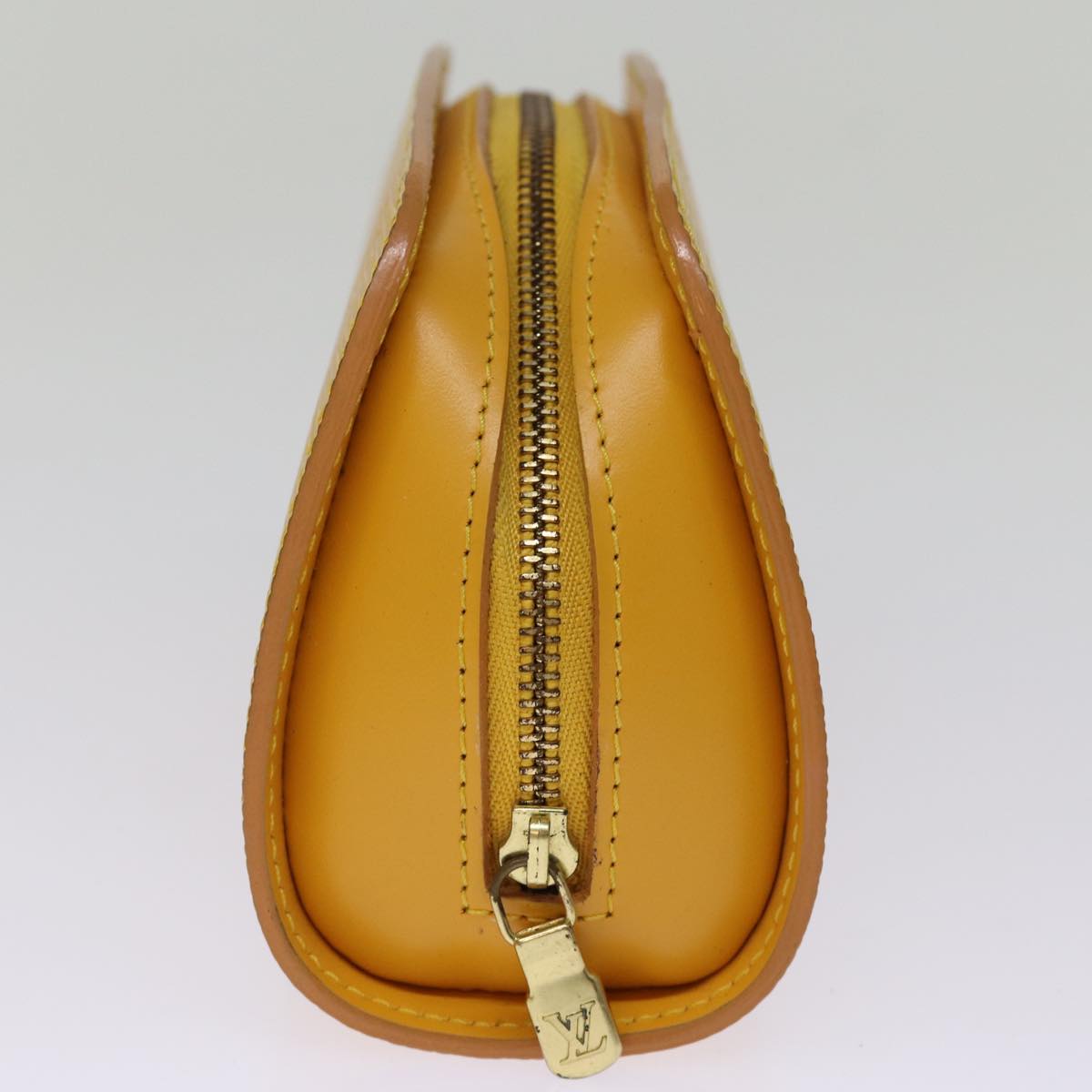 LOUIS VUITTON Epi Dauphine PM Pouch Yellow M48449 LV ti1746