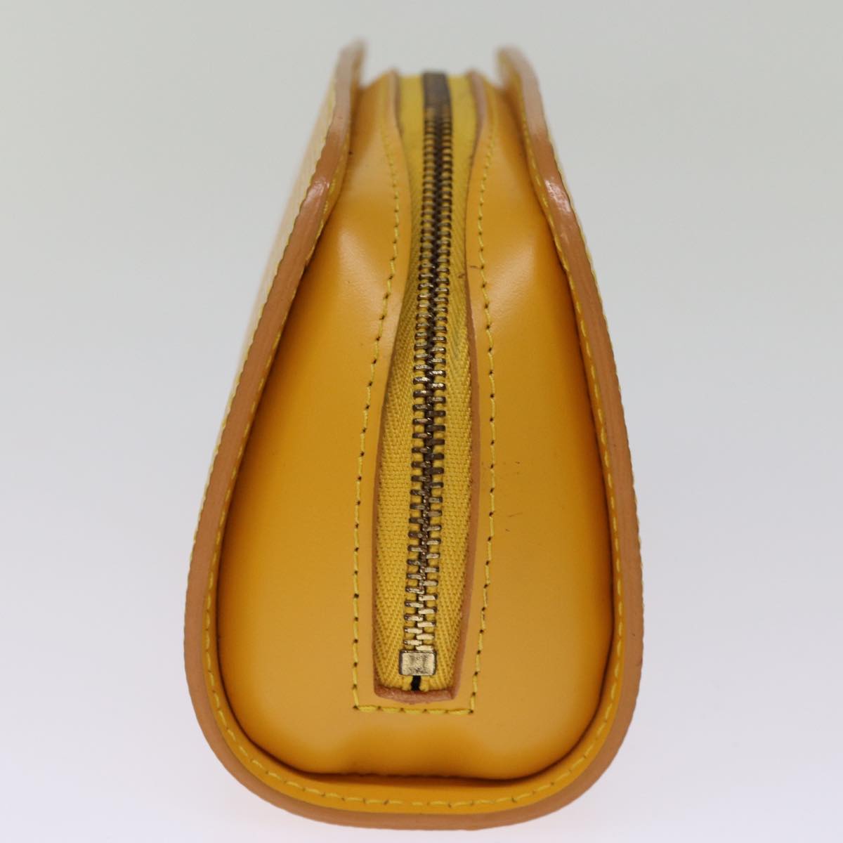 LOUIS VUITTON Epi Dauphine PM Pouch Yellow M48449 LV ti1746