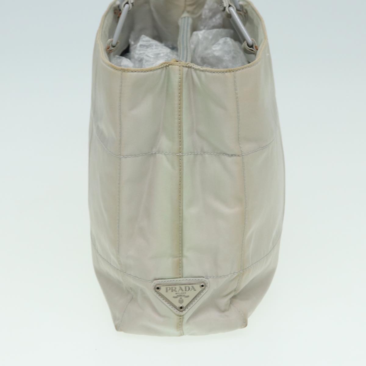PRADA Shoulder Bag Nylon Gray ti1817