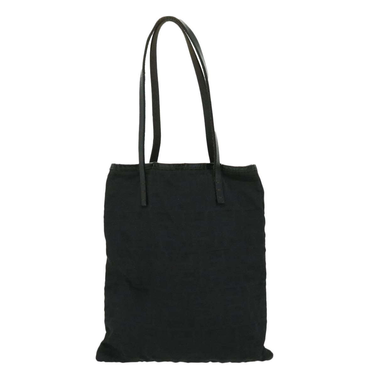 FENDI Zucca Canvas Tote Bag Nylon Black ti664