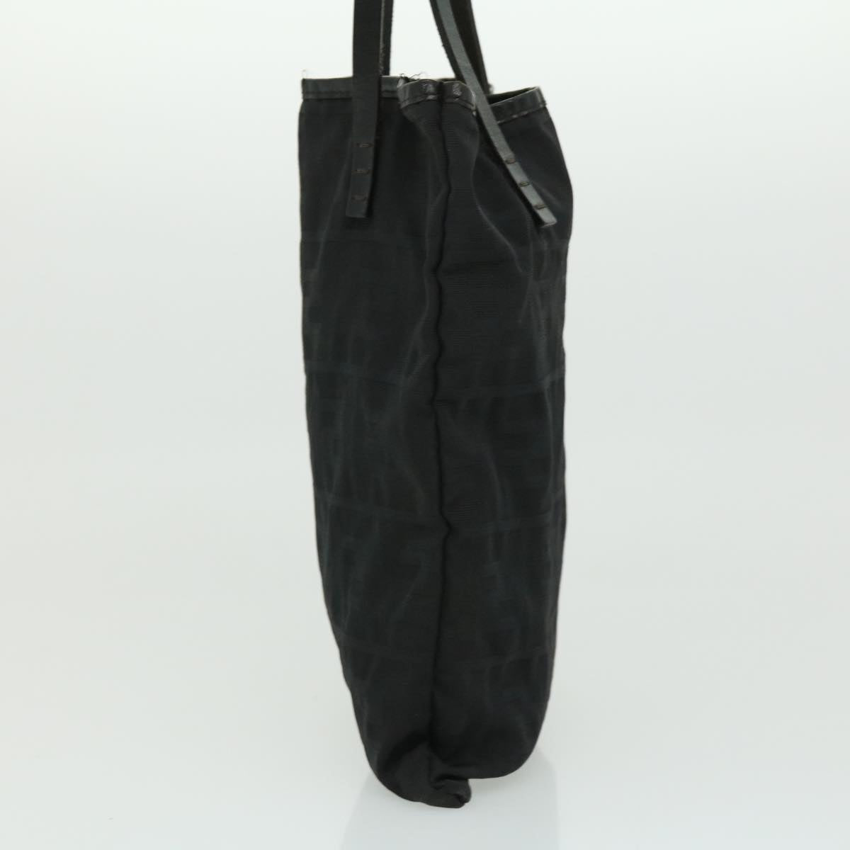 FENDI Zucca Canvas Tote Bag Nylon Black ti664