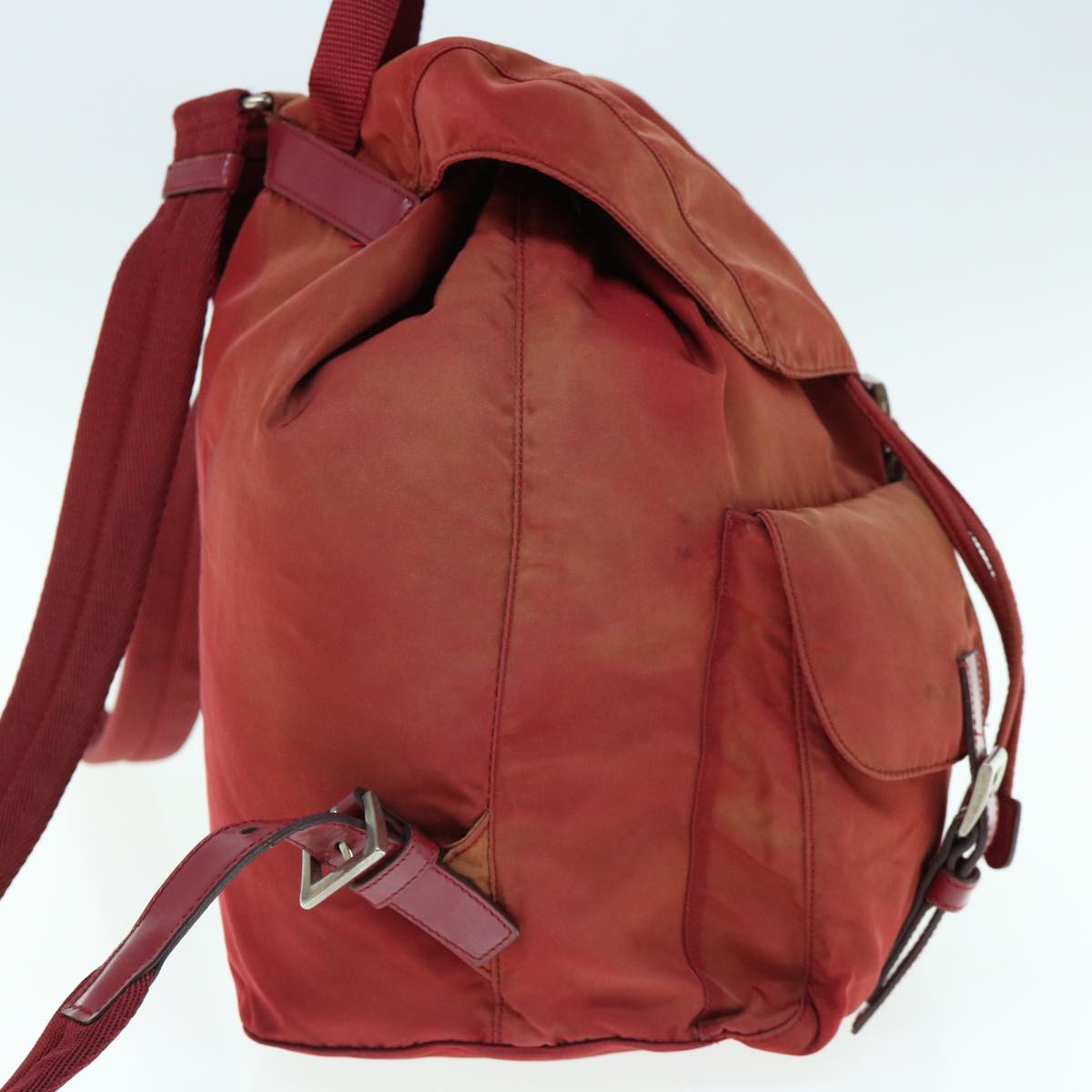 PRADA Backpack Nylon Red yb470