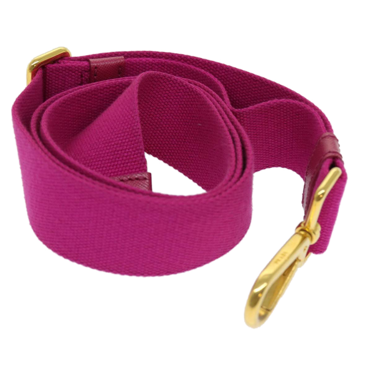 PRADA Adjustable Shoulder Strap Canvas 23.6""-39.4"" Pink yb476
