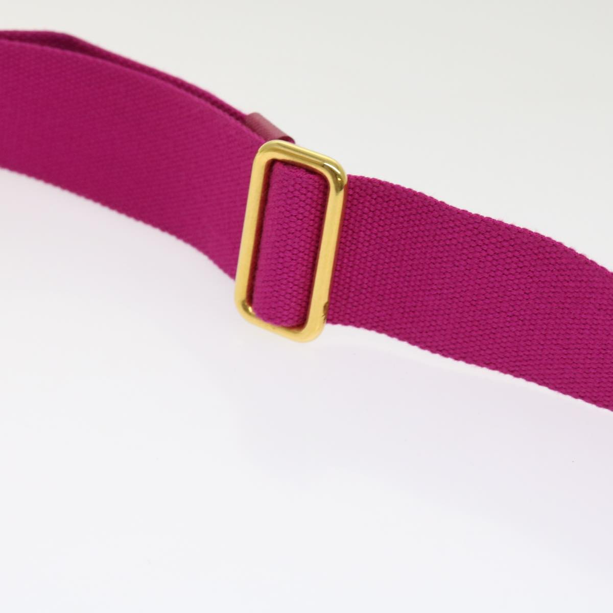 PRADA Adjustable Shoulder Strap Canvas 23.6""-39.4"" Pink yb476
