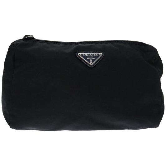 PRADA Pouch Nylon Black  yb515