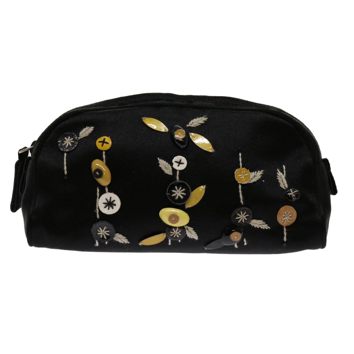 PRADA Pouch Satin Black yb530