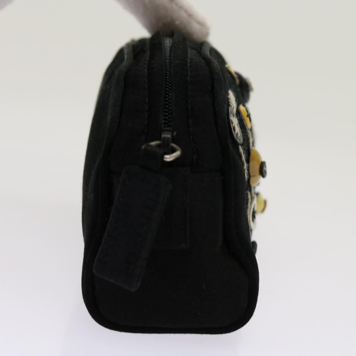 PRADA Pouch Satin Black yb530