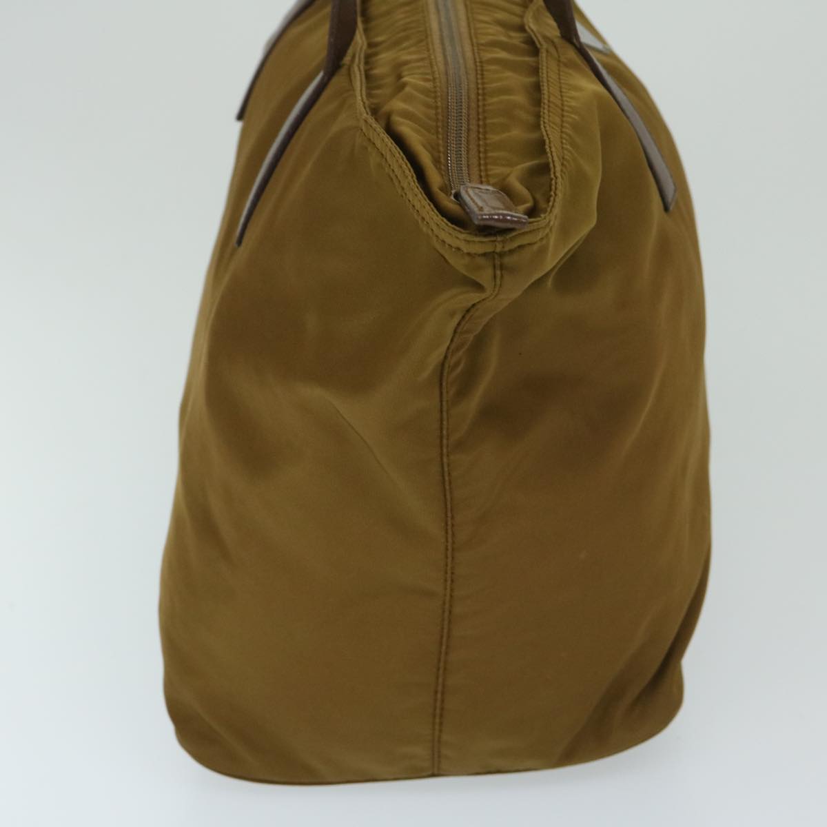 PRADA Tote Bag Nylon Brown  yb535