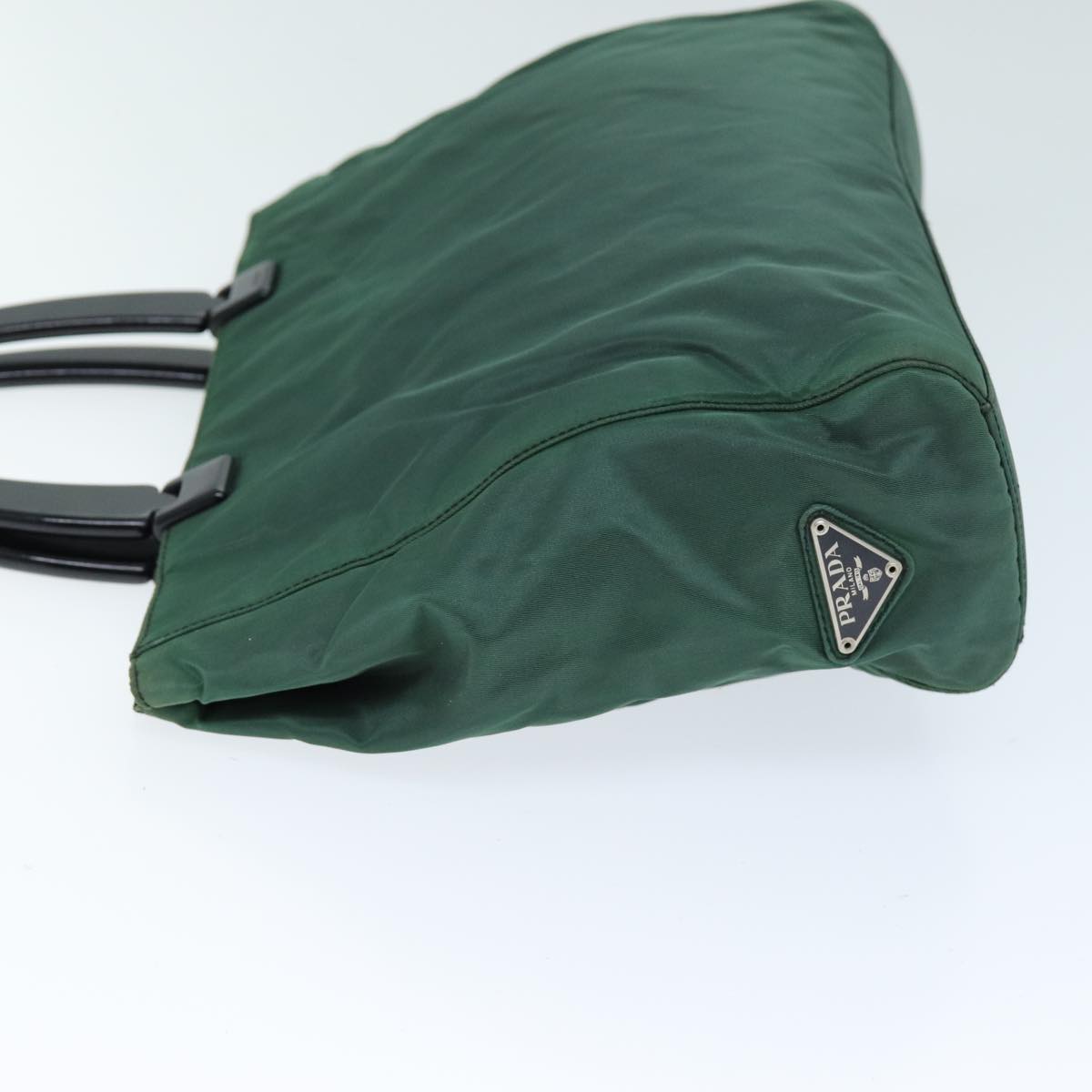 PRADA Hand Bag Nylon Khaki yb567