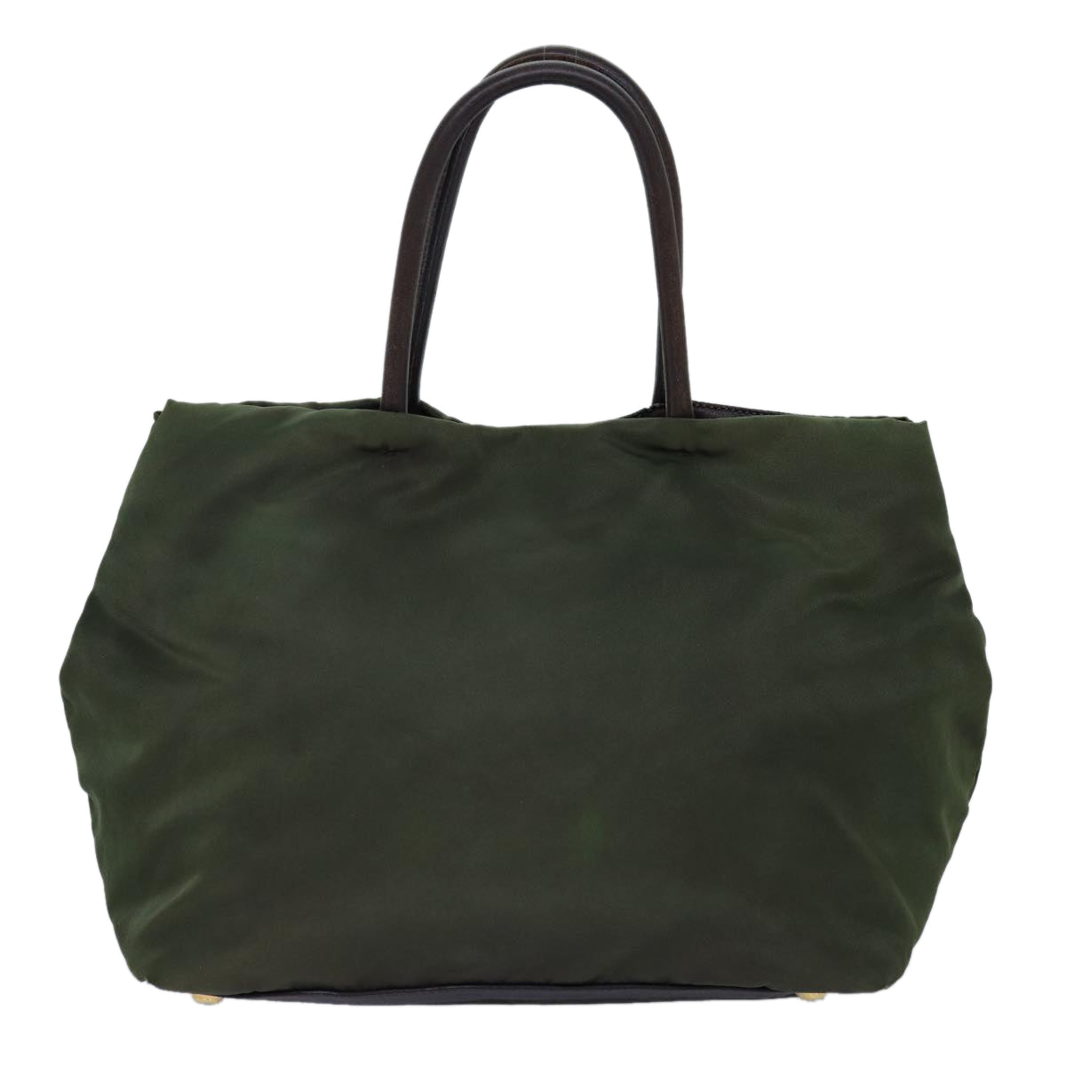 PRADA Bijoux Hand Bag Nylon Khaki yb568