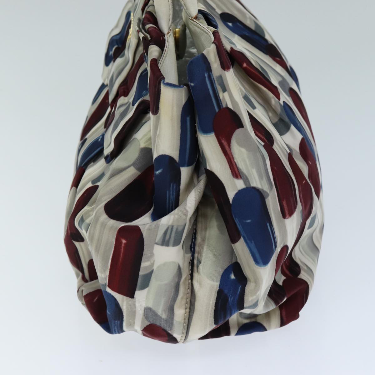 PRADA Lip Pattern Hand Bag Nylon Multicolor yb569