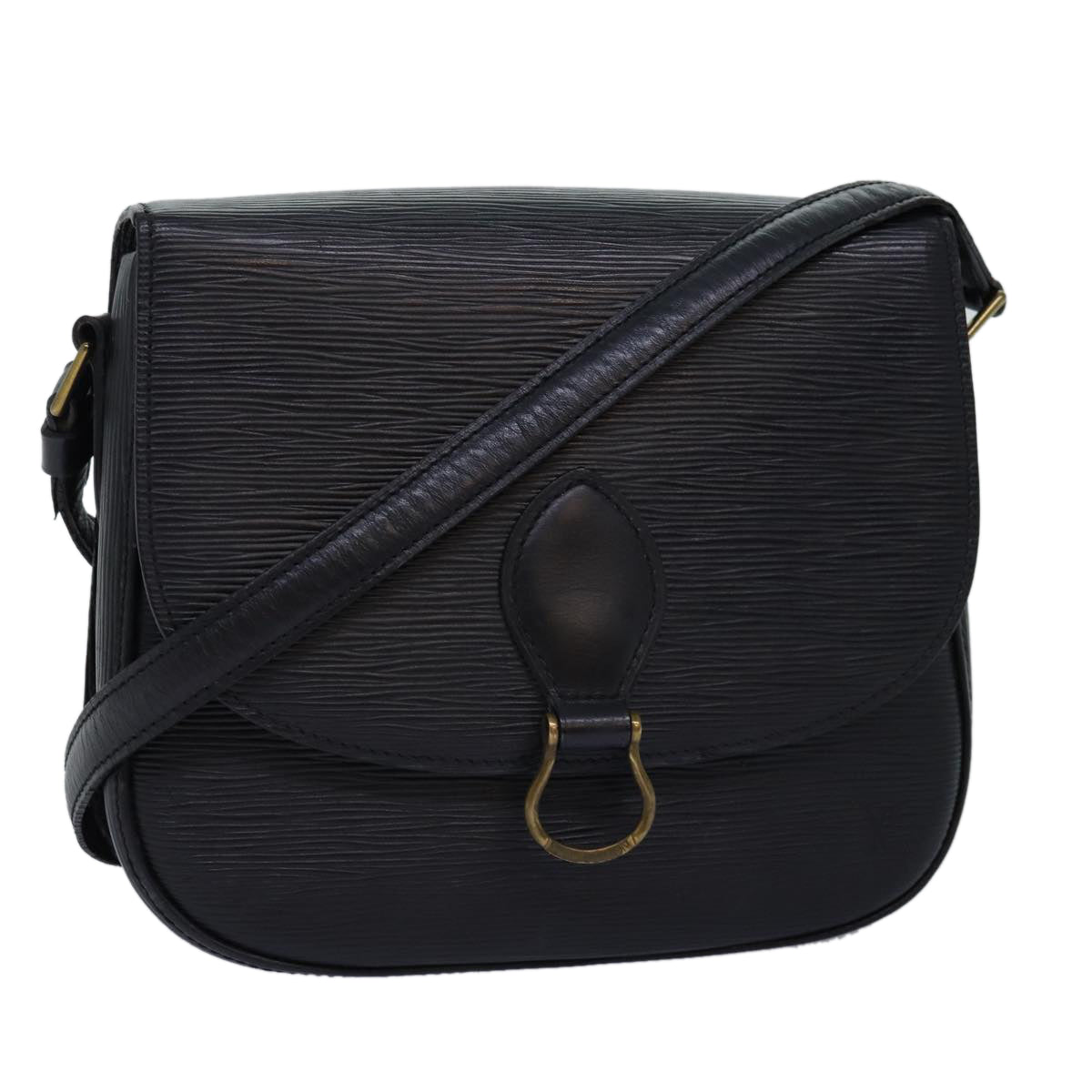 LOUIS VUITTON Epi Saint Cloud GM Shoulder Bag Black Noir M52192 LV yb573
