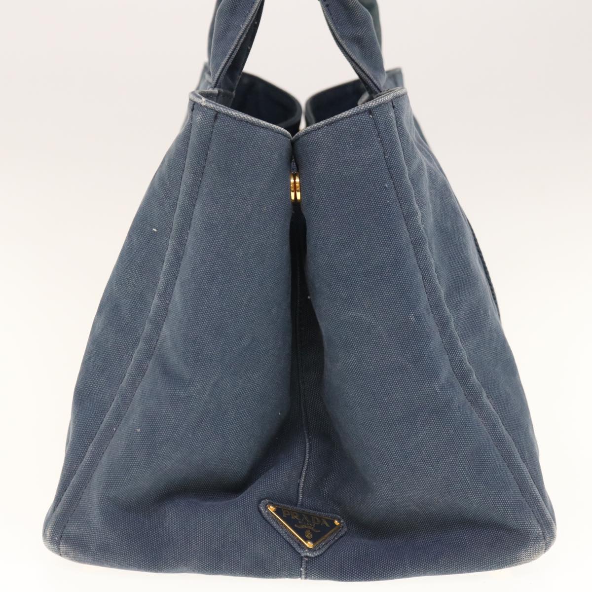 PRADA Canapa GM Tote Bag Canvas Navy yk10287