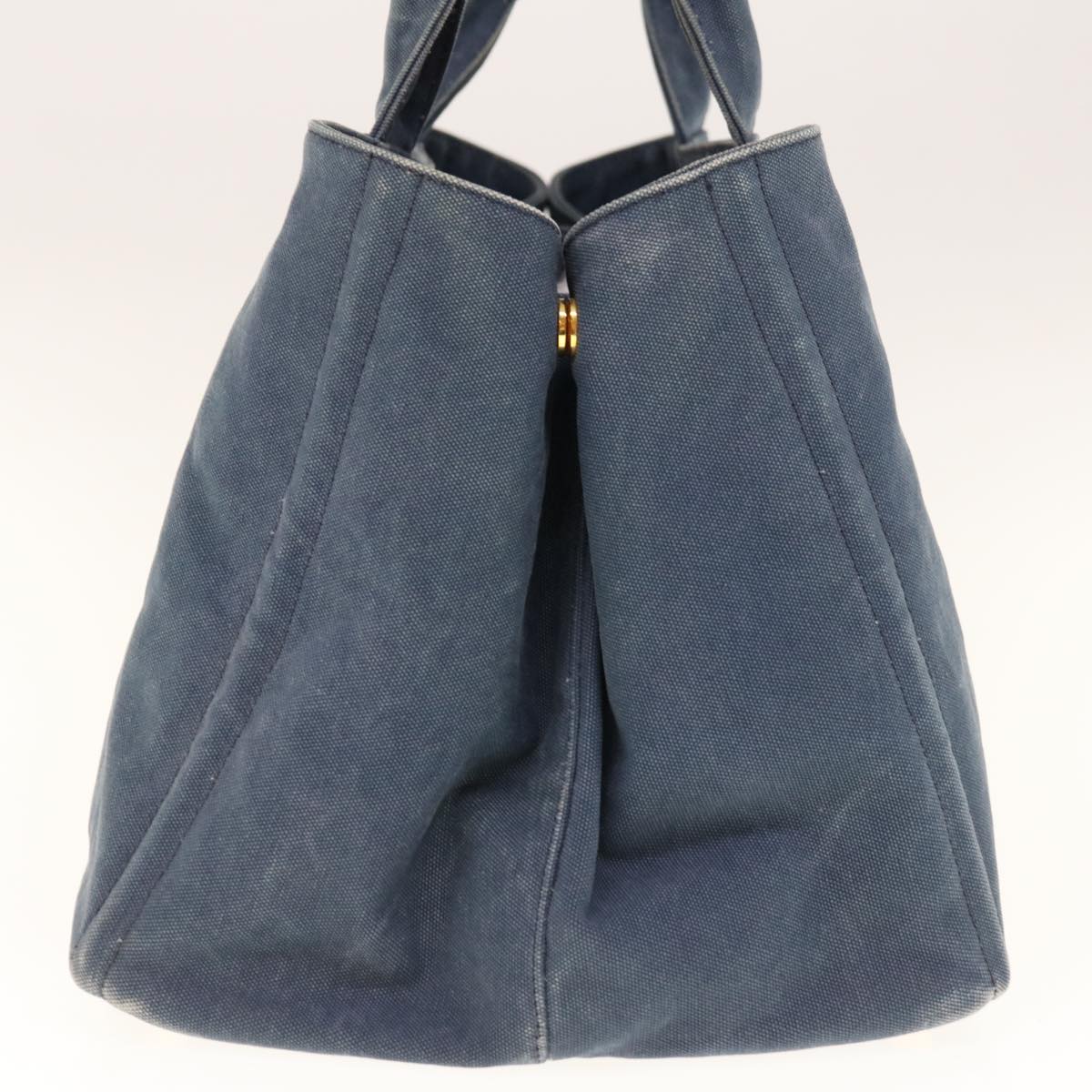 PRADA Canapa GM Tote Bag Canvas Navy yk10287