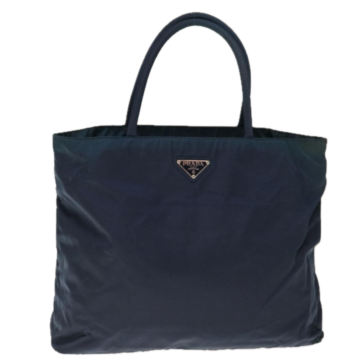 PRADA Hand Bag Nylon Navy yk10300