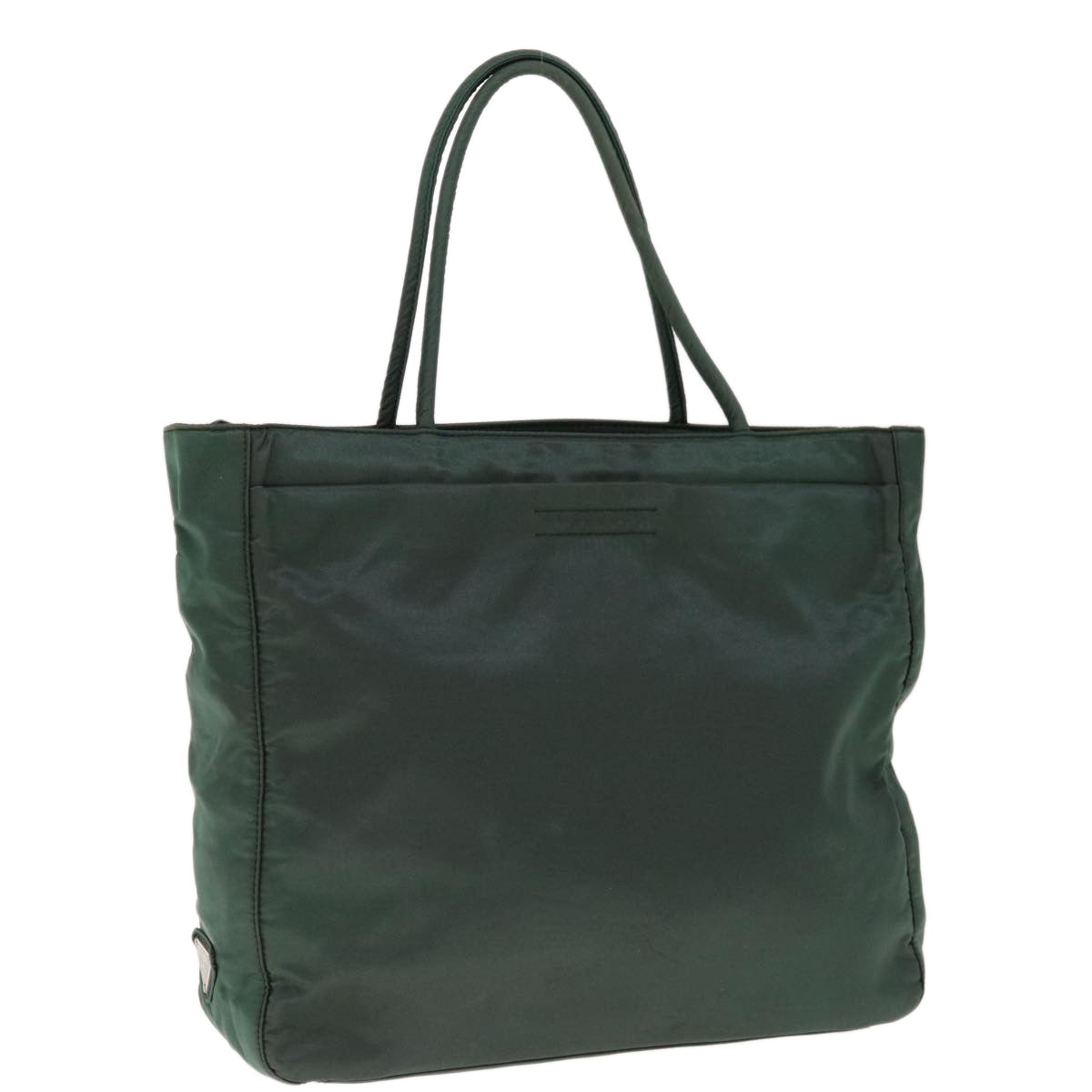 PRADA Hand Bag Nylon Green yk10331