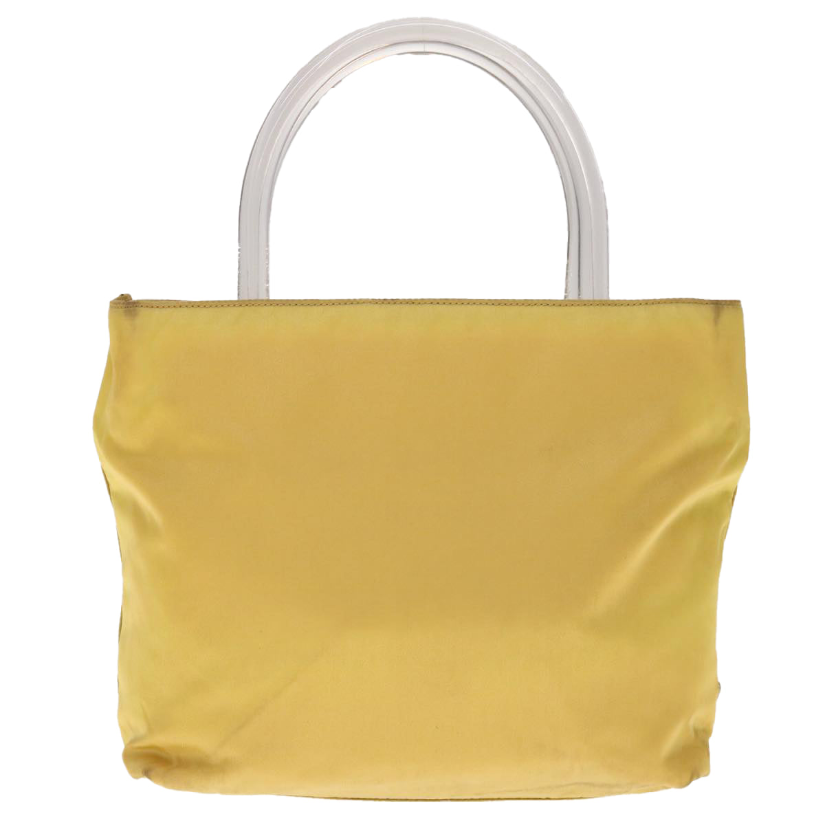 PRADA Hand Bag Nylon Yellow yk10521