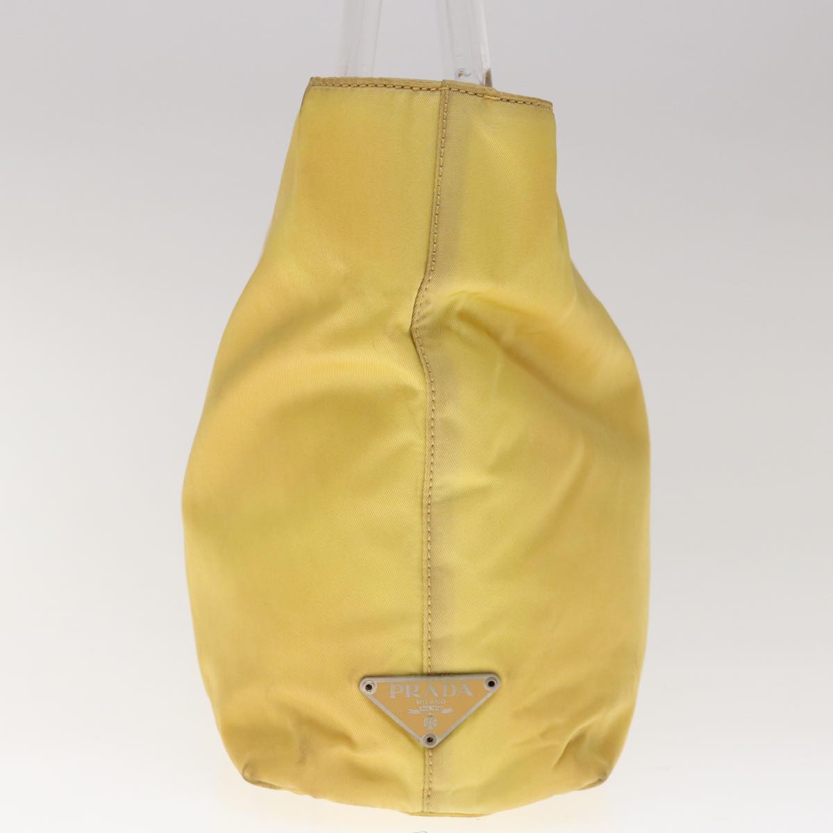 PRADA Hand Bag Nylon Yellow yk10521