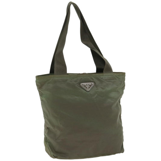 PRADA Tote Bag Nylon Khaki  yk10780