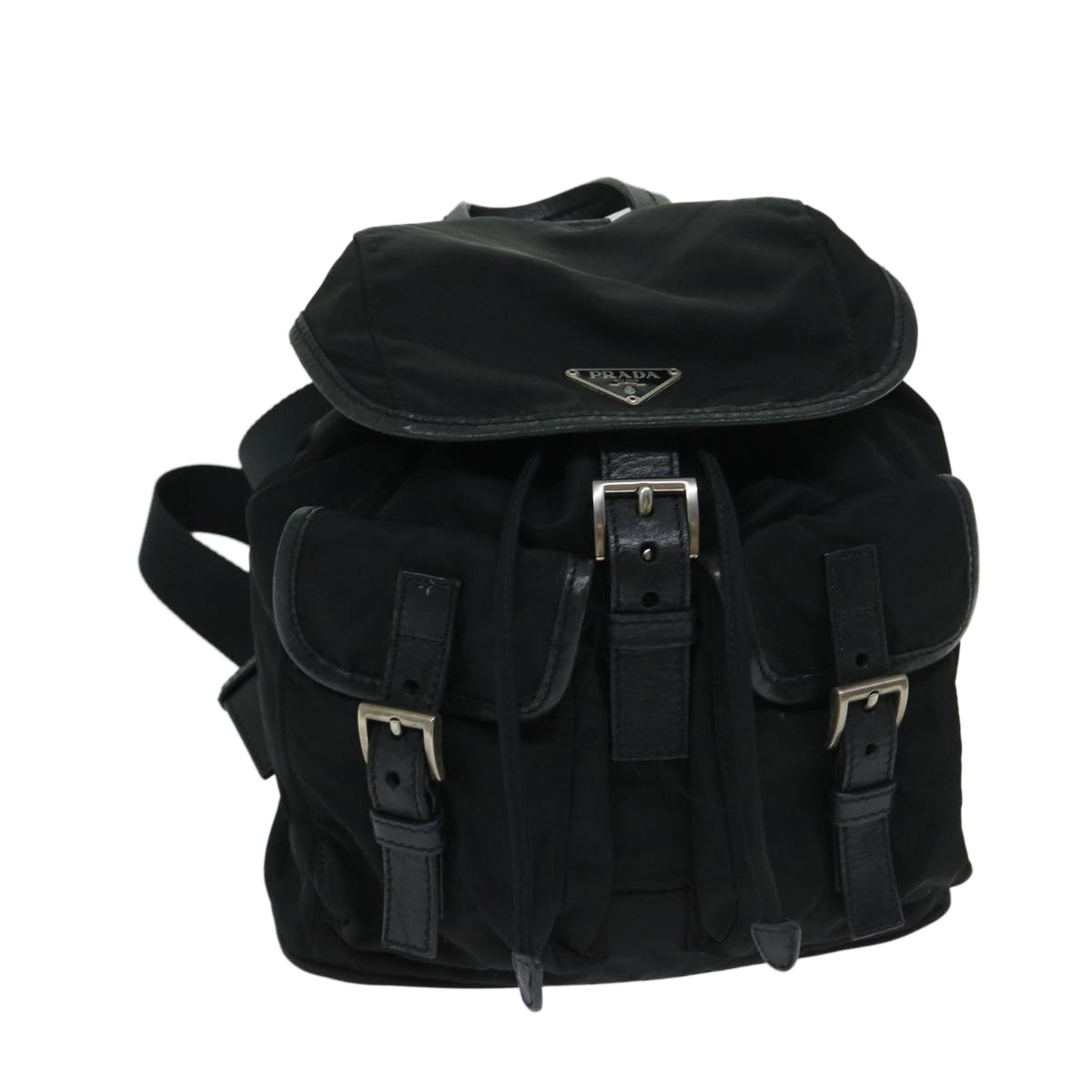 PRADA Backpack Nylon Black  yk10964