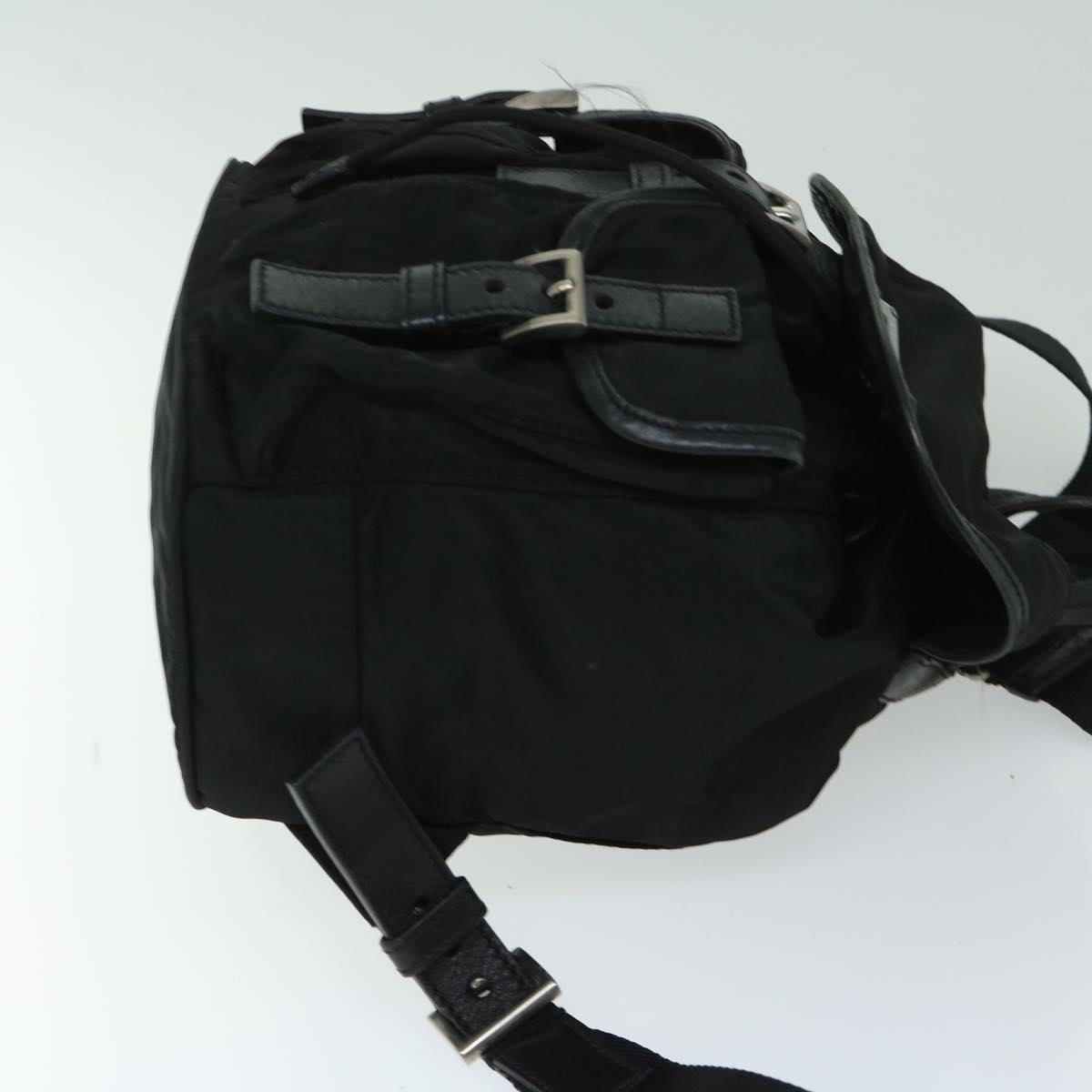PRADA Backpack Nylon Black  yk10964