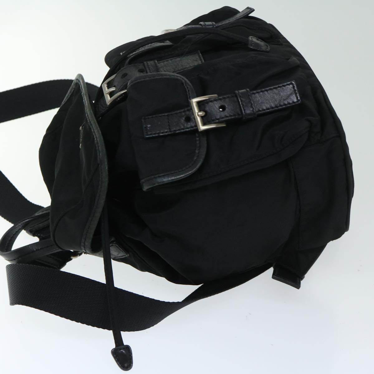 PRADA Backpack Nylon Black  yk10964