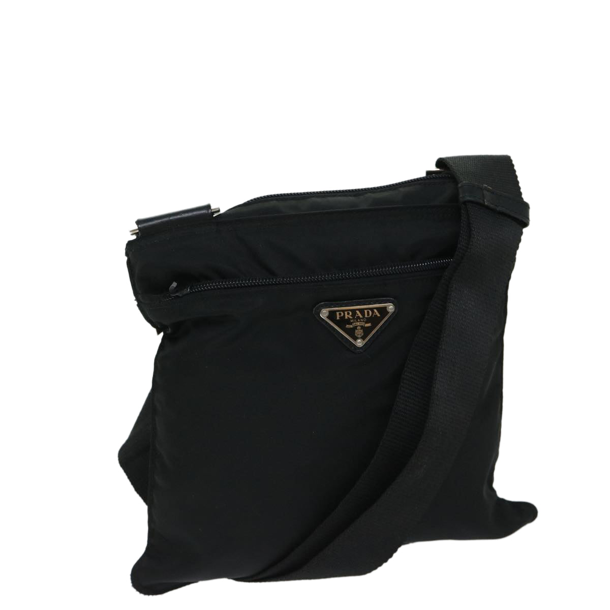 PRADA Shoulder Bag Nylon Black  yk10966
