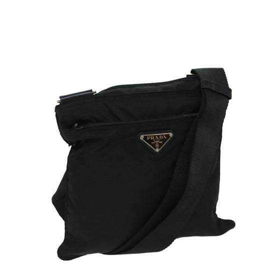 PRADA Shoulder Bag Nylon Black  yk10966