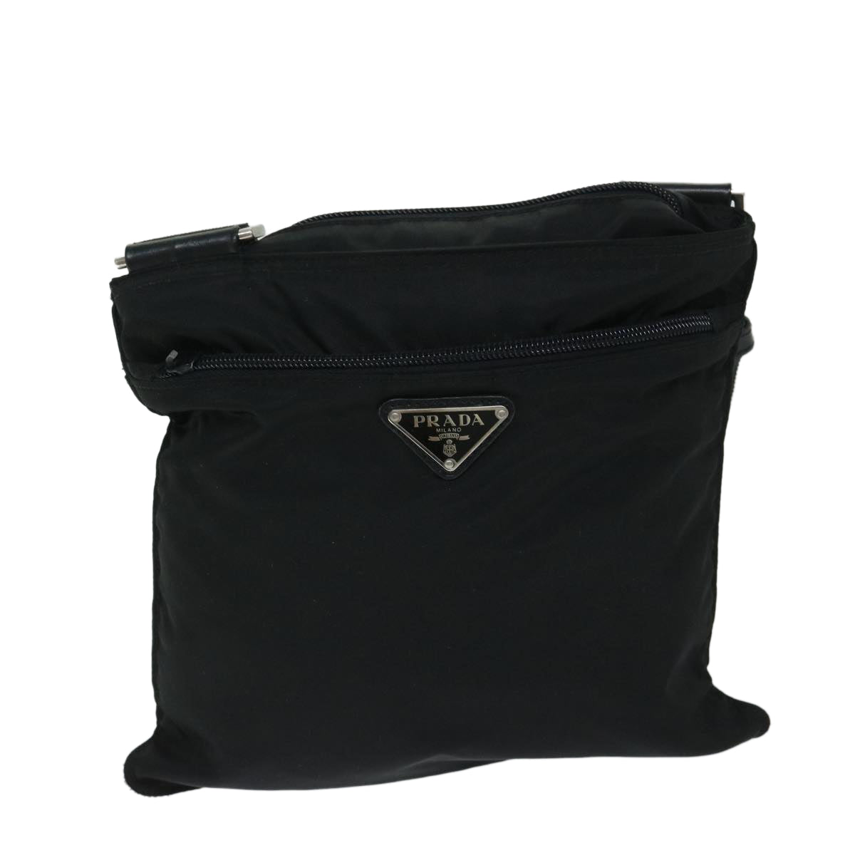 PRADA Shoulder Bag Nylon Black  yk10966