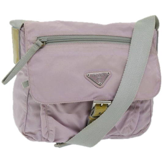 PRADA Shoulder Bag Nylon Pink  yk10971