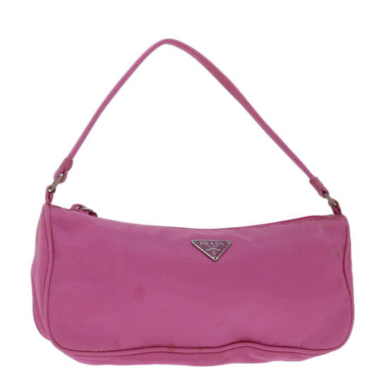 PRADA Accessory Pouch Nylon Pink  yk11037