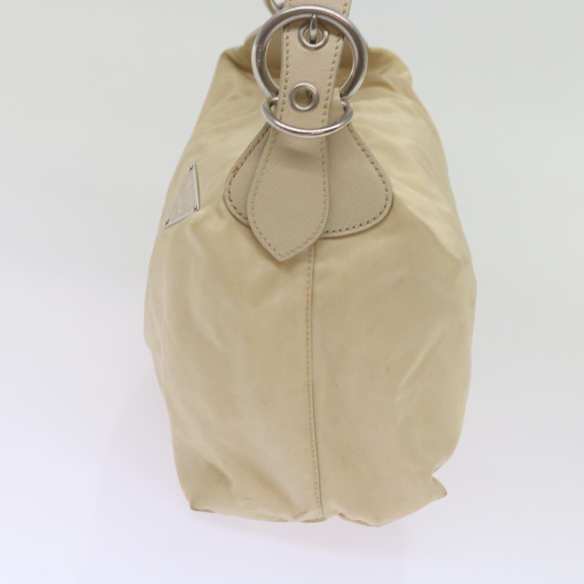PRADA Shoulder Bag Nylon Beige  yk11096