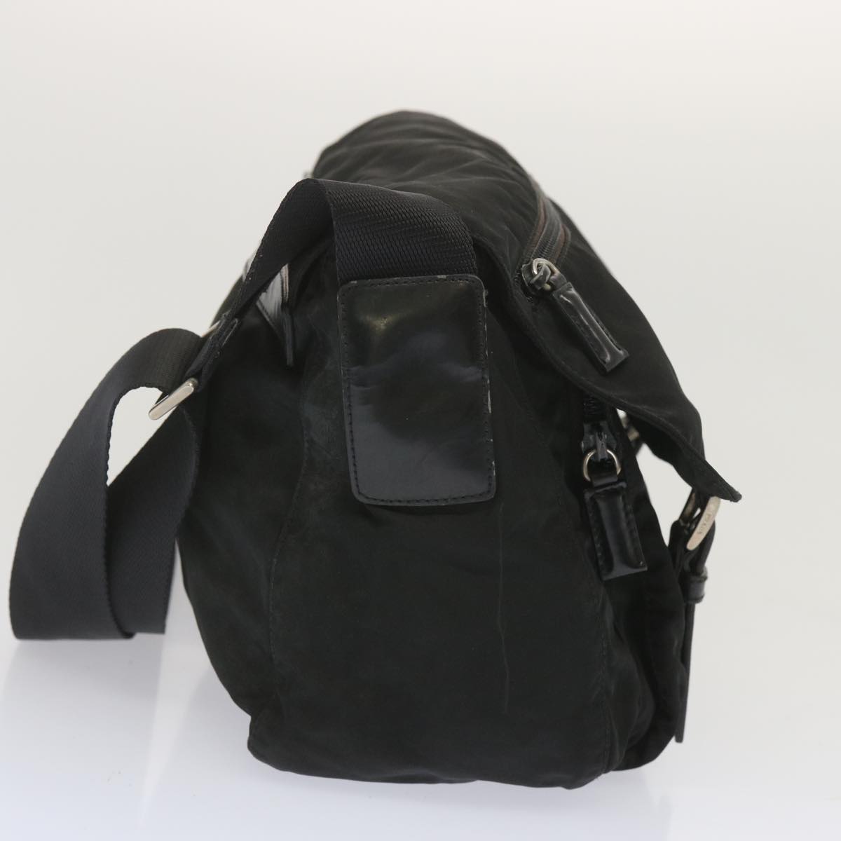 PRADA Shoulder Bag Nylon Black  yk11097