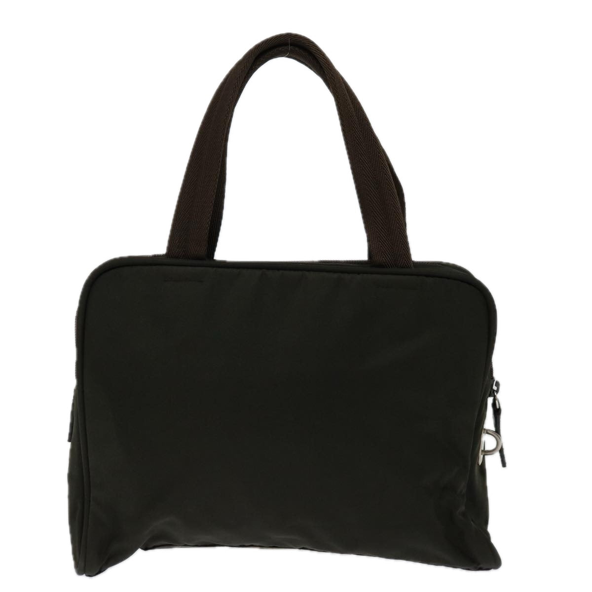 PRADA Hand Bag Nylon Brown  yk11116