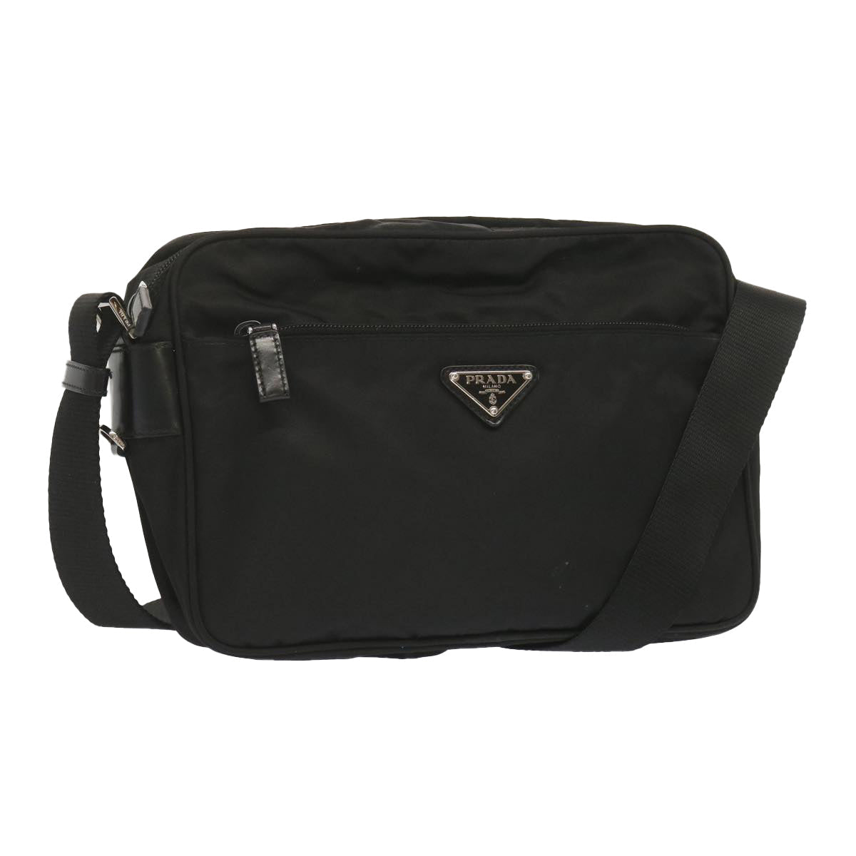 PRADA Shoulder Bag Nylon Black  yk11206