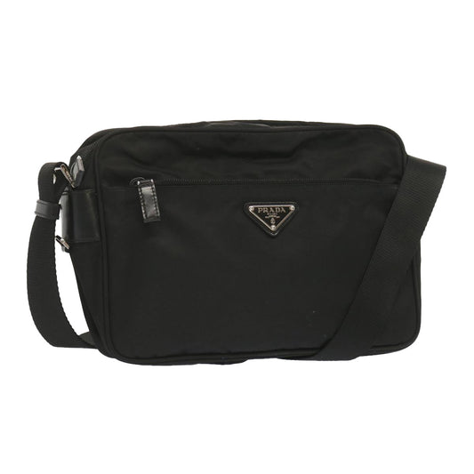 PRADA Shoulder Bag Nylon Black  yk11206