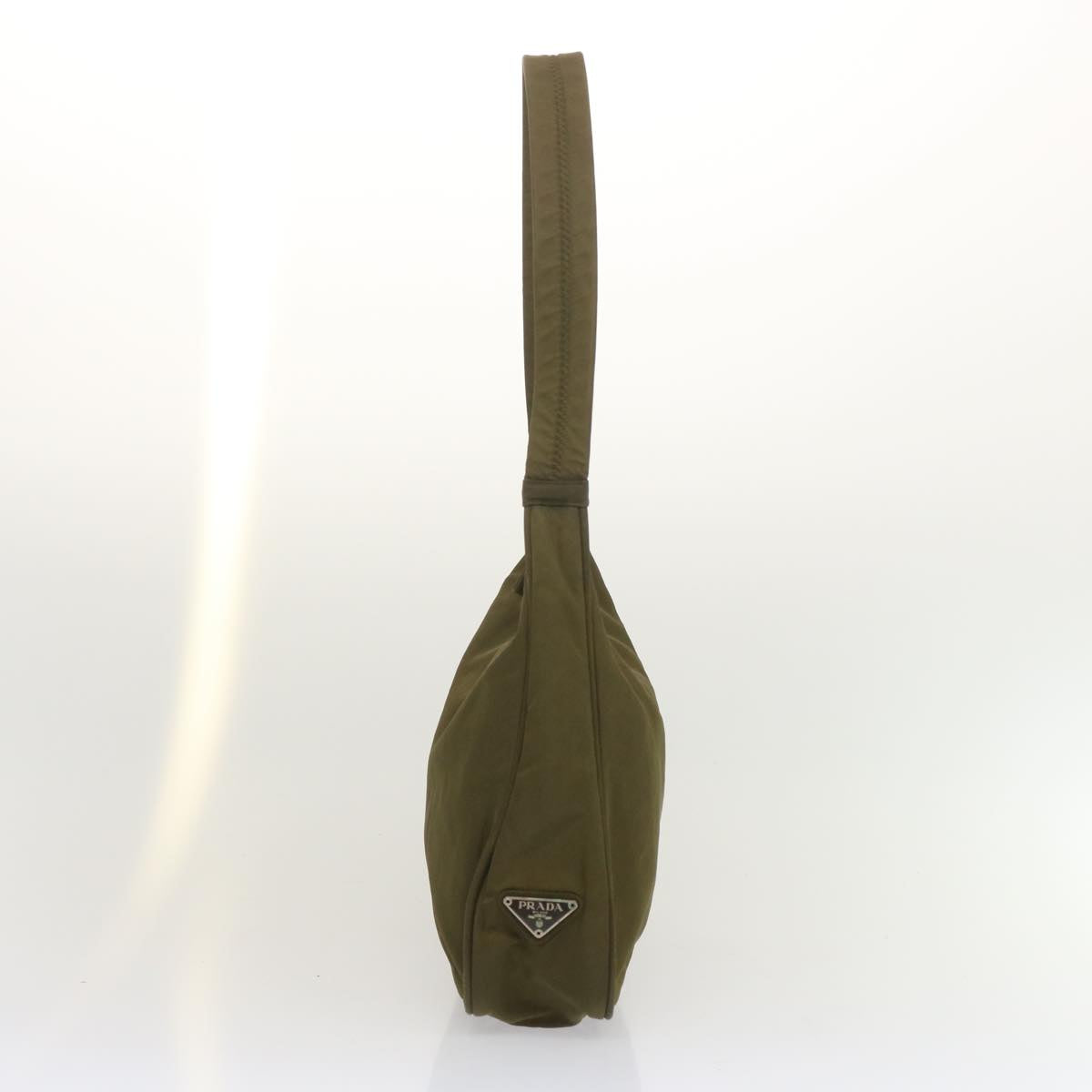 PRADA Shoulder Bag Nylon Khaki  yk11224