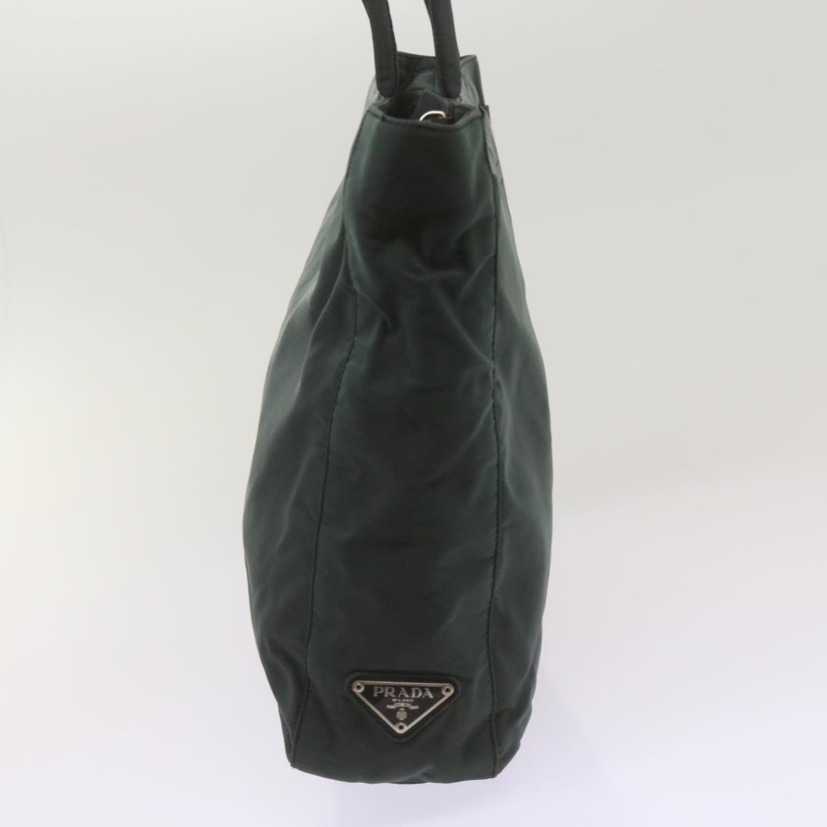 PRADA Tote Bag Nylon Green  yk11239