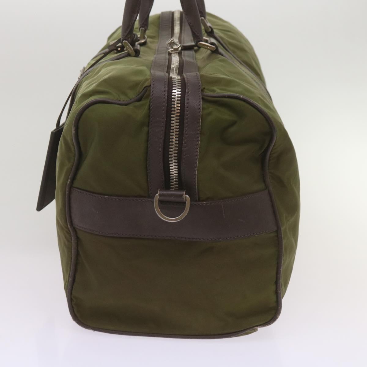 PRADA Boston Bag Nylon Khaki  yk11252