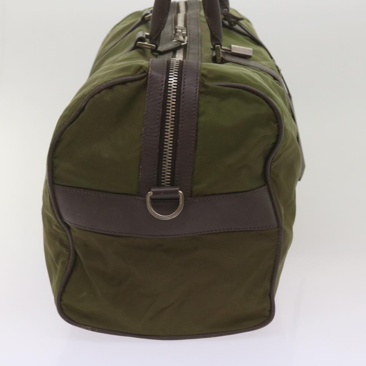 PRADA Boston Bag Nylon Khaki  yk11252