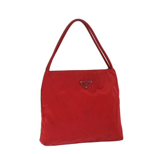 PRADA Shoulder Bag Nylon Red  yk11345
