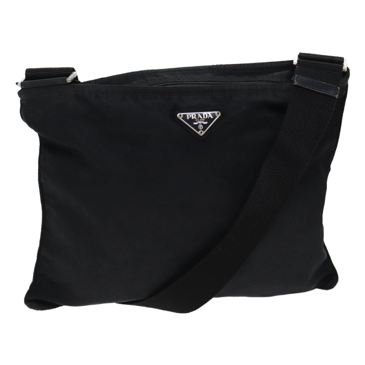 PRADA Shoulder Bag Nylon Black yk11448