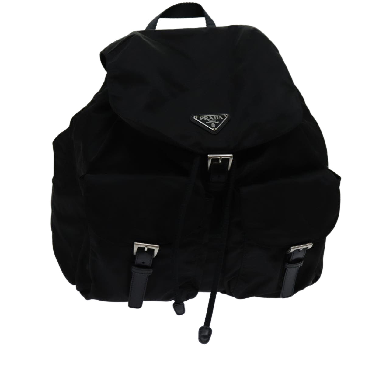 PRADA Backpack Nylon Black yk11654