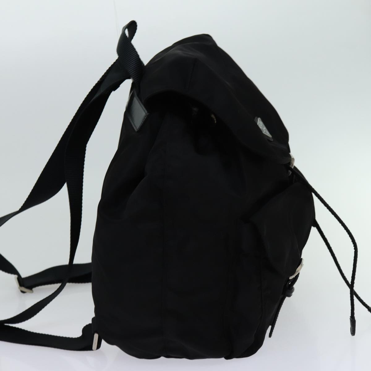 PRADA Backpack Nylon Black yk11654