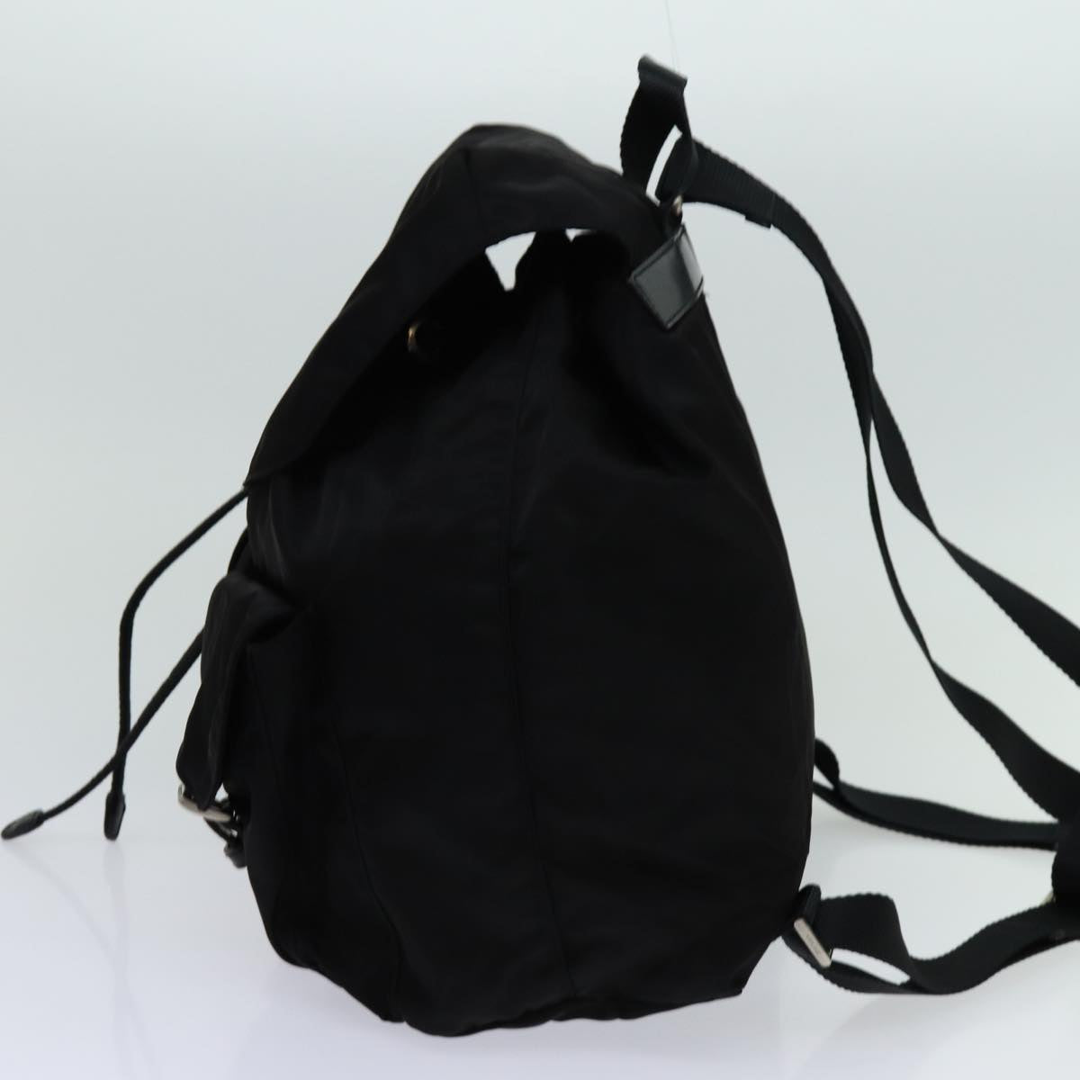 PRADA Backpack Nylon Black yk11654